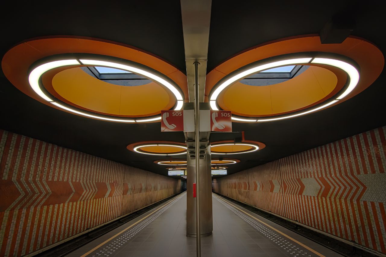 Metro Station Pannenhuis, Brussels (B) ...